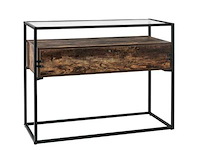 Furnilux - glas - sidetable met lades - afbeelding 1 van  1