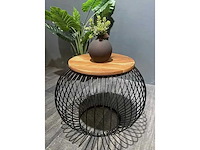 Furnilux - salontafel mangohout 70x70 cm - afbeelding 1 van  3