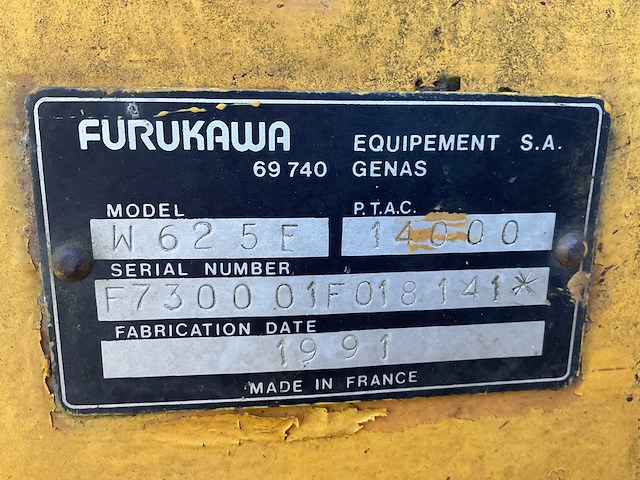 Furukawa w625f mobiele kraan met poliepgrijper - afbeelding 6 van  25