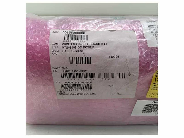 Furuno x-band ptu9108 dc radar pcb - 008-447-830 - afbeelding 1 van  1