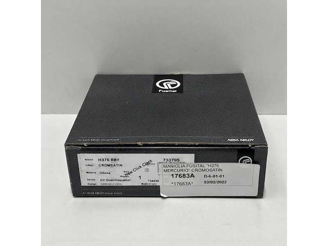 Fusital h376 r8y deurklink en slot chroom - afbeelding 5 van  5
