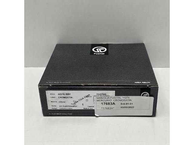 Fusital h376 r8y deurklink en slot chroom - afbeelding 5 van  5