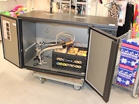 Fustenkoeling serrco met twee dubbele tapkranen. afmeting 135 x 58 cm. hoogte 85 cm - afbeelding 3 van  5