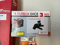 Futech dice 3 red bouwlaser met statief en bril - afbeelding 2 van  5