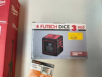 Futech dice 3 red bouwlaser met statief en bril - afbeelding 3 van  5
