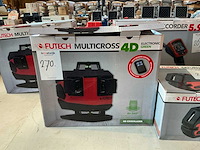 Futech multicross 4d green bouwlaser - afbeelding 1 van  2