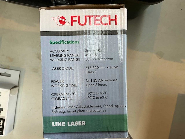 Futech saturn 2 green bouwlaser - afbeelding 3 van  4