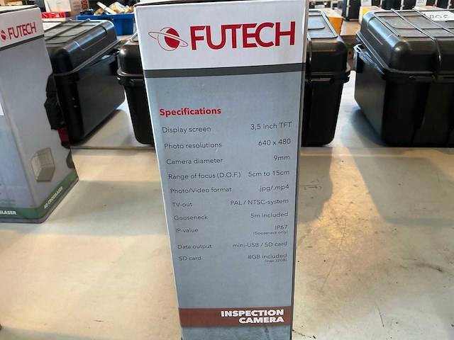 Futech tubecorder 5.9 inspectie camera - afbeelding 2 van  2