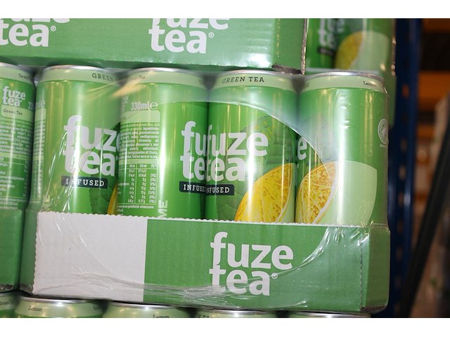Fuze-tea infused 0,33l. 152 trays a 24 stuks. totaal 3648 stuks. tht 3-26. bod is inclusief 547 euro statie... - afbeelding 3 van  3