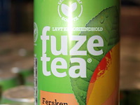 Fuze-tea peache 0,33l. 99 trays a 24 stuks. totaal 2376 stuks. tht 8-26. - afbeelding 2 van  2