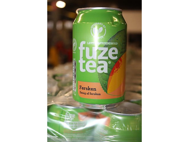 Fuze-tea peache 0,33l. 99 trays a 24 stuks. totaal 2376 stuks. tht 8-26. - afbeelding 3 van  3