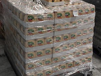 Fuzetea black teea peach hibiscus en maaza op pallet 1976 blikken/pakken. tht 2025. bod is inclusief 244,80... - afbeelding 2 van  2