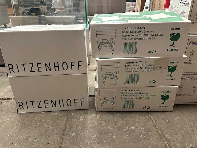 Fuzetea, coca cola, ritzenhoff - partij glaswerk - afbeelding 2 van  6