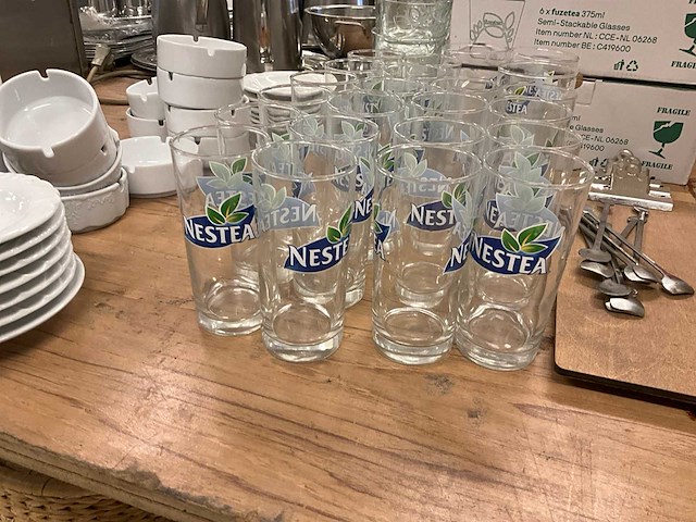 Fuzetea & nestea ijsthee glazen (42x) - afbeelding 2 van  5