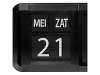 Fysic fk850 dementieklok / grote analoge wandklok met tijd dag en datum zwart - afbeelding 4 van  6