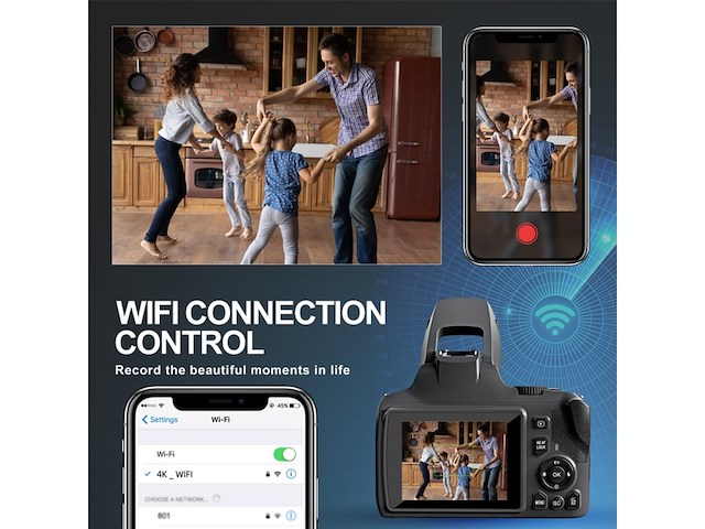 G-anica digitale camera, 64 mp& 4kcamera's voor fotografie - afbeelding 1 van  5