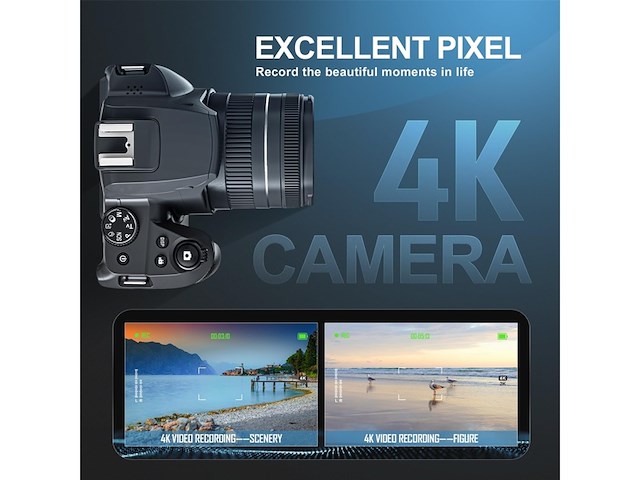 G-anica digitale camera, 64 mp& 4kcamera's voor fotografie - afbeelding 3 van  5