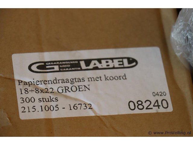 G-label draagtas met koord/big shoppers | 18+8x22 | 215.1005-16732 - afbeelding 8 van  8