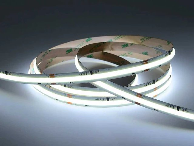 G-tec professionele cob led strip rol, 50 meter, helder wit - afbeelding 1 van  11