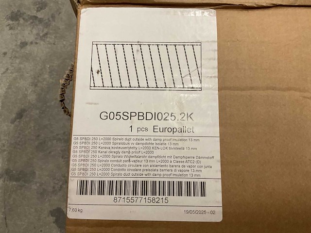 G5 spbdi 250x2000mm geïsoleerde spiralobuis - afbeelding 2 van  2