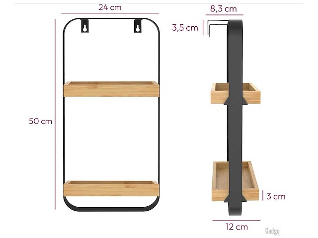 Gadgy - wall shelf large - wandplank (27x) - afbeelding 6 van  6