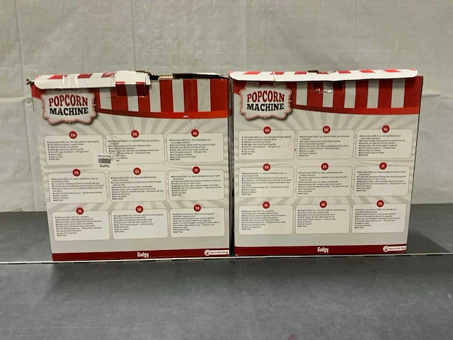 Gadgy classics popcorn machine (2x) - afbeelding 2 van  5