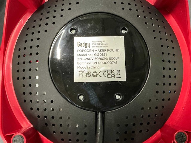 Gadgy classics popcorn machine (2x) - afbeelding 5 van  5