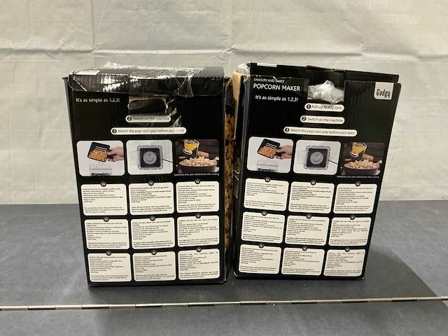 Gadgy classics retro popcorn machine (2x) - afbeelding 5 van  5