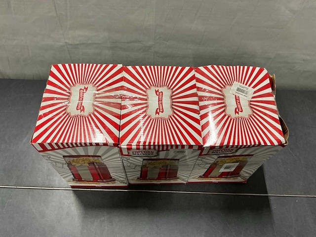 Gadgy classics retro popcorn machine (3x) - afbeelding 2 van  4