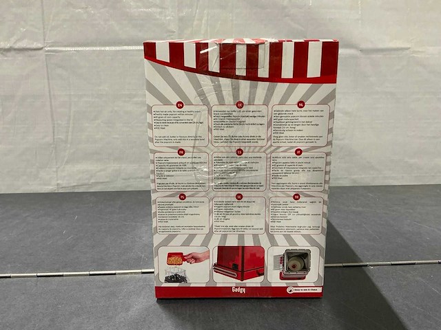 Gadgy classics retro popcorn machine (3x) - afbeelding 3 van  4