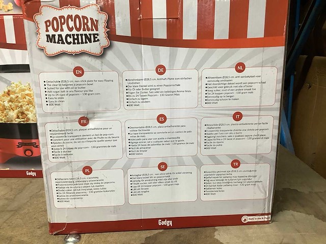 Gadgy popcorn machine (7x) - afbeelding 4 van  4