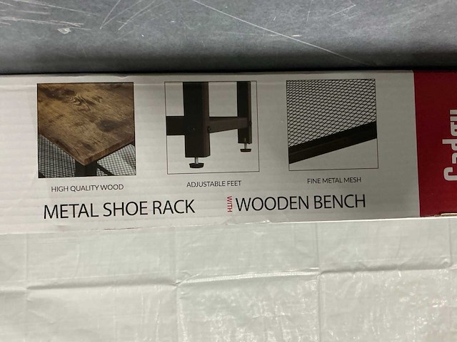 Gadgy schoenenrek 65 x 30 x 45cm(1x) - afbeelding 2 van  4