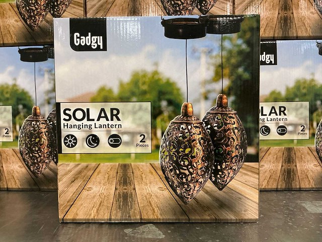 Gadgy solar hanglamp (2pcs) (18x) - afbeelding 2 van  4