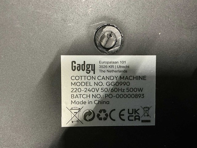 Gadgy suikerspinmachine retro overige chocolade en suikerwaren produktie (2x) - afbeelding 3 van  6