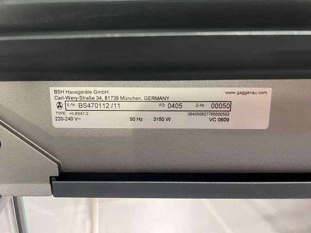 Gaggenau - bs470112 - combi-stoomoven (c) - afbeelding 2 van  2