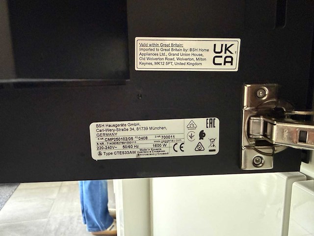 Gaggenau - cmp250102 - koffiemachine - afbeelding 3 van  5