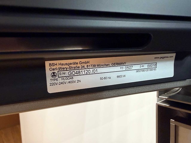 Gaggenau - go481120 - oven (c) - afbeelding 4 van  4