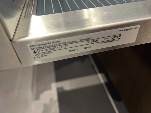 Gaggenau - ws462112 - warmhoudlade (c) - afbeelding 2 van  2