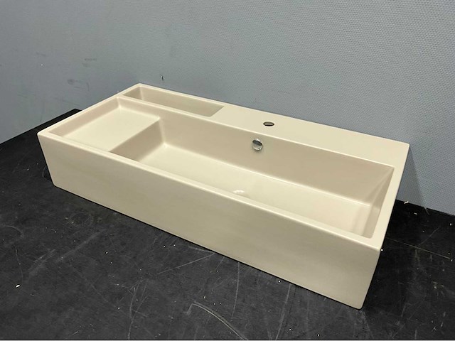 Galassia - next 7502nemt - porselein wastafel 100 x 45 cm - afbeelding 2 van  5