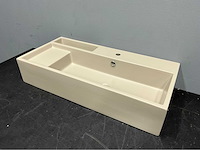 Galassia - next 7502nemt - porselein wastafel 100 x 45 cm - afbeelding 2 van  5