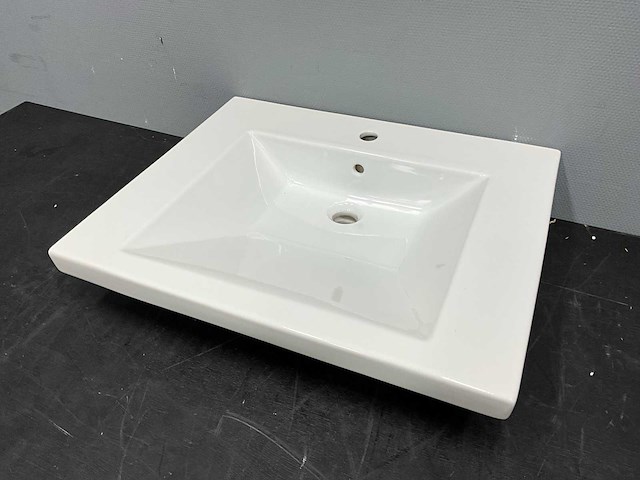 Galassia - wm700mv1-112 - porselein wastafel 70 x 57 cm - afbeelding 2 van  5