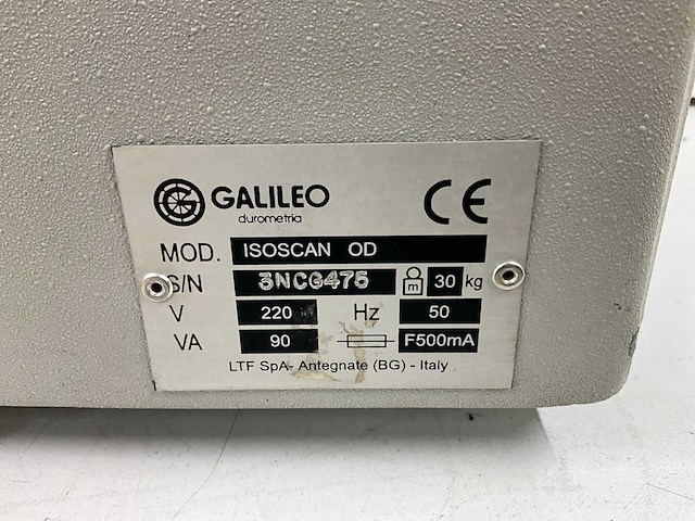 Galileo isoscan od hardness tester - afbeelding 8 van  8