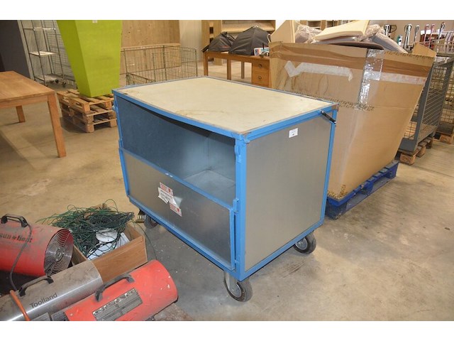 Galva rolkast blauwe kleur afm. 120x80 - afbeelding 2 van  7
