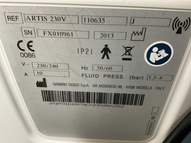 Gambro - artis - dialysis equipment - 2013 (2x) - afbeelding 13 van  20
