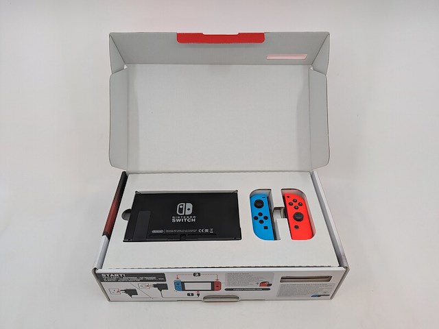 Gameconsole, nintendo, switch, neon blue + neon red joy-con 32 gb, incl. beschermhoes - afbeelding 12 van  23
