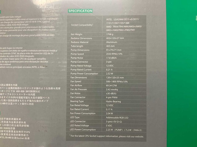 Gamerstorm castle 360rgb liquid cooler - afbeelding 3 van  3