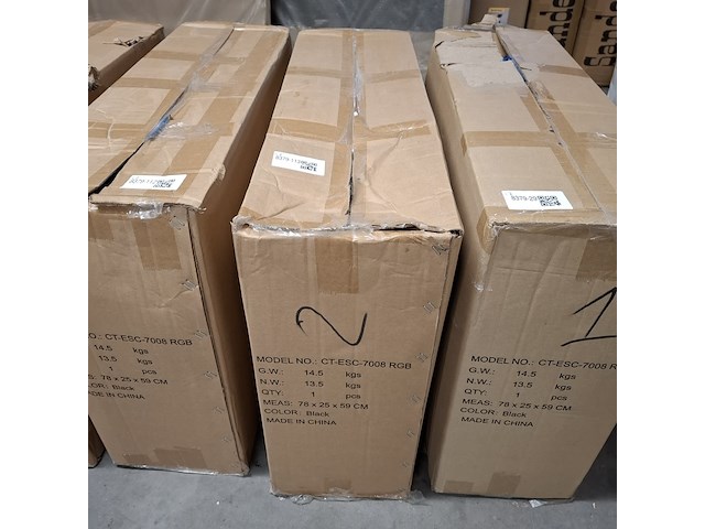 Gamestoel rgb led, black, 2025 - afbeelding 2 van  2