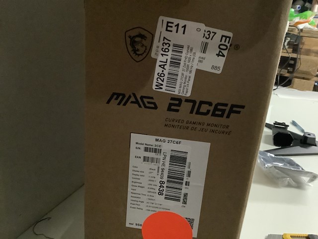 Gaming monitor 27 inch, mag, mag 27c6f, zwart - afbeelding 5 van  7