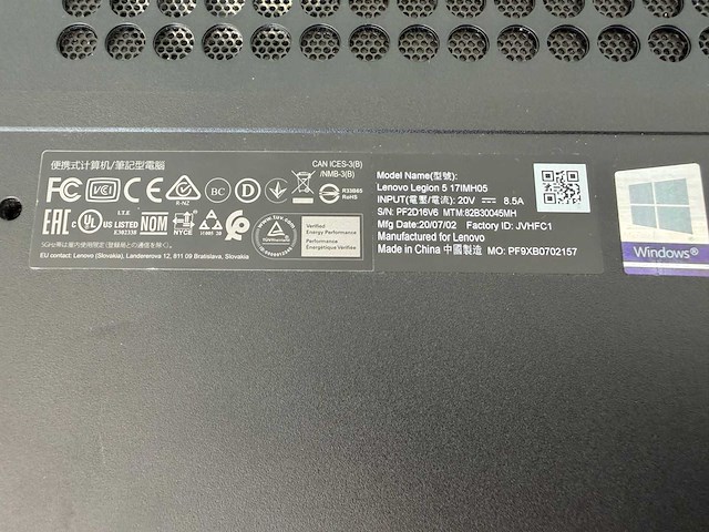 Gaminglaptop - lenovo - 82b3 (legion) - afbeelding 7 van  7