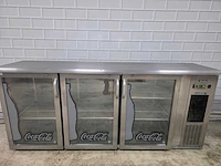 Gamko - e3/2226mucc84 - 3 deurs cocacola rvs glasdeurkoeling